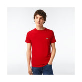 CAMISETA MC MASC BASICA LACOSTE 240 VERMELHO